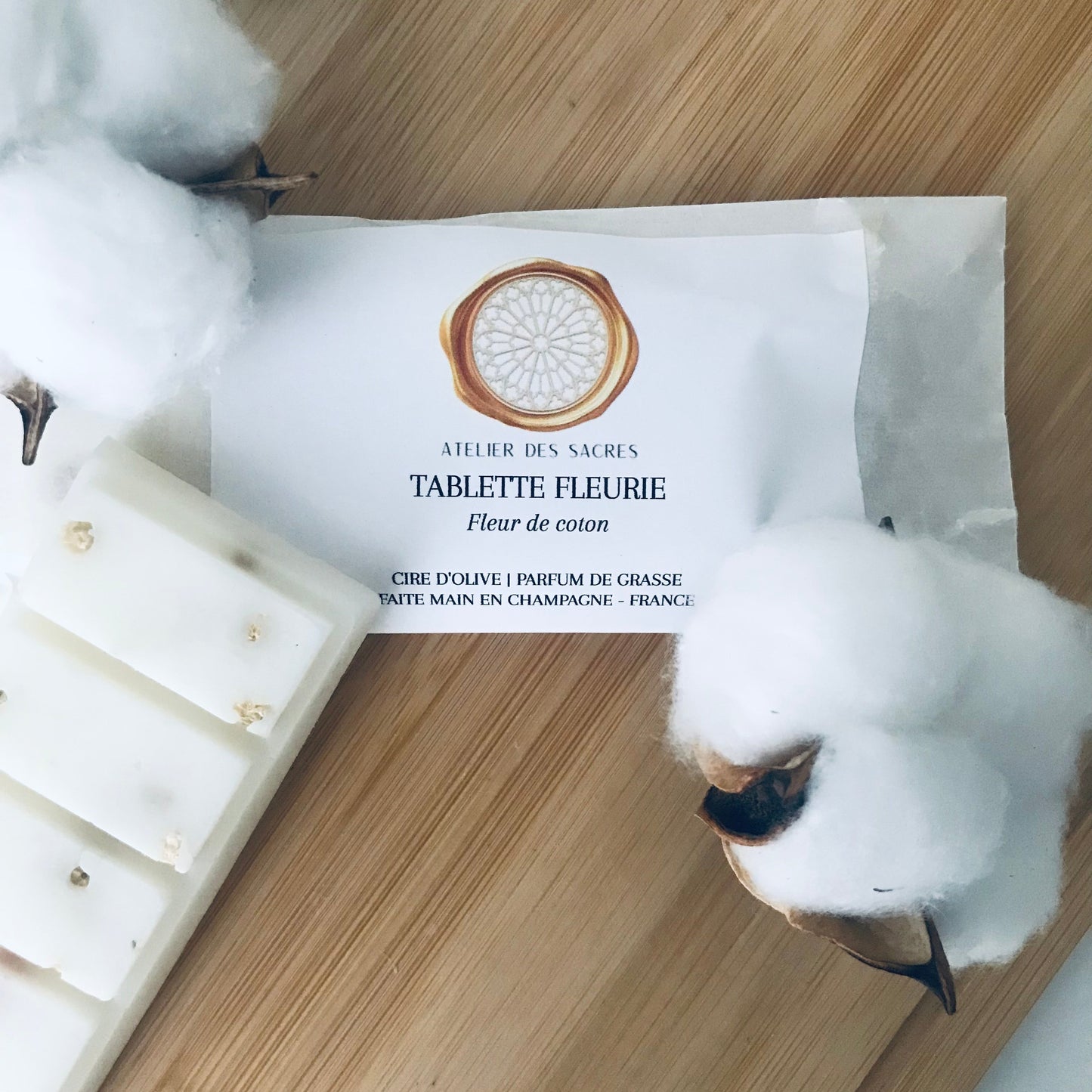 Tablettes fleuries - Fleur de coton