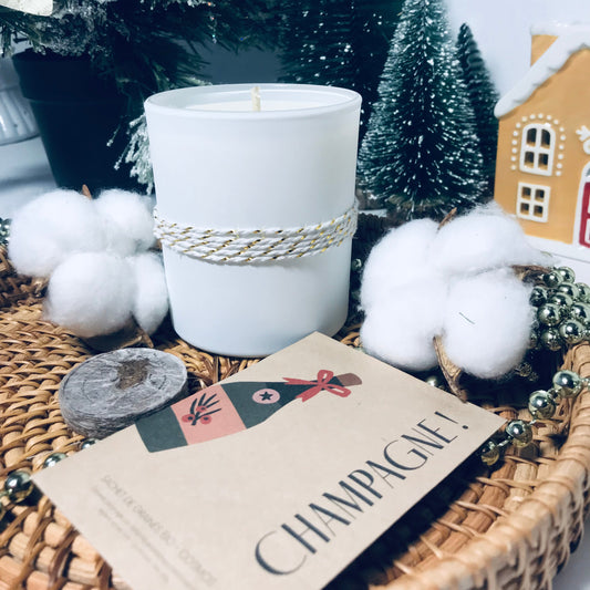 Bougie avec graines - L'écrin