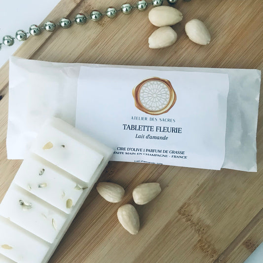 Tablettes fleuries - Lait d'amande