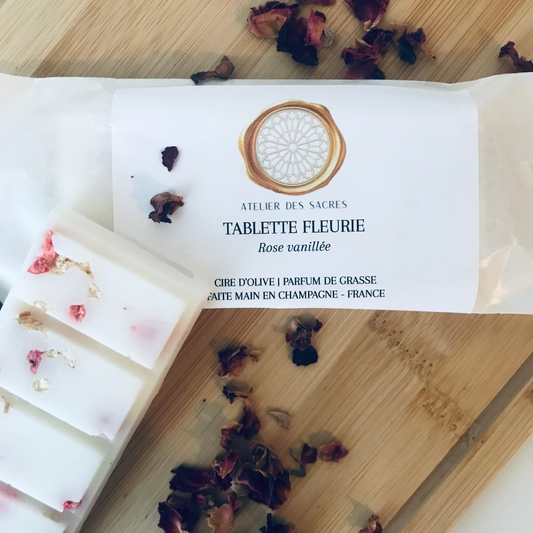 Tablettes fleuries - Rose vanillée